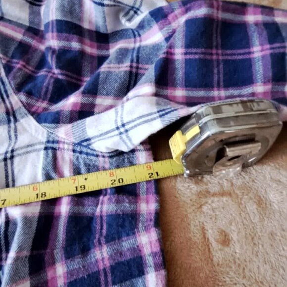 LARGE Flannel plaid button down tops, bundle of 3 - Picture 6 of 16